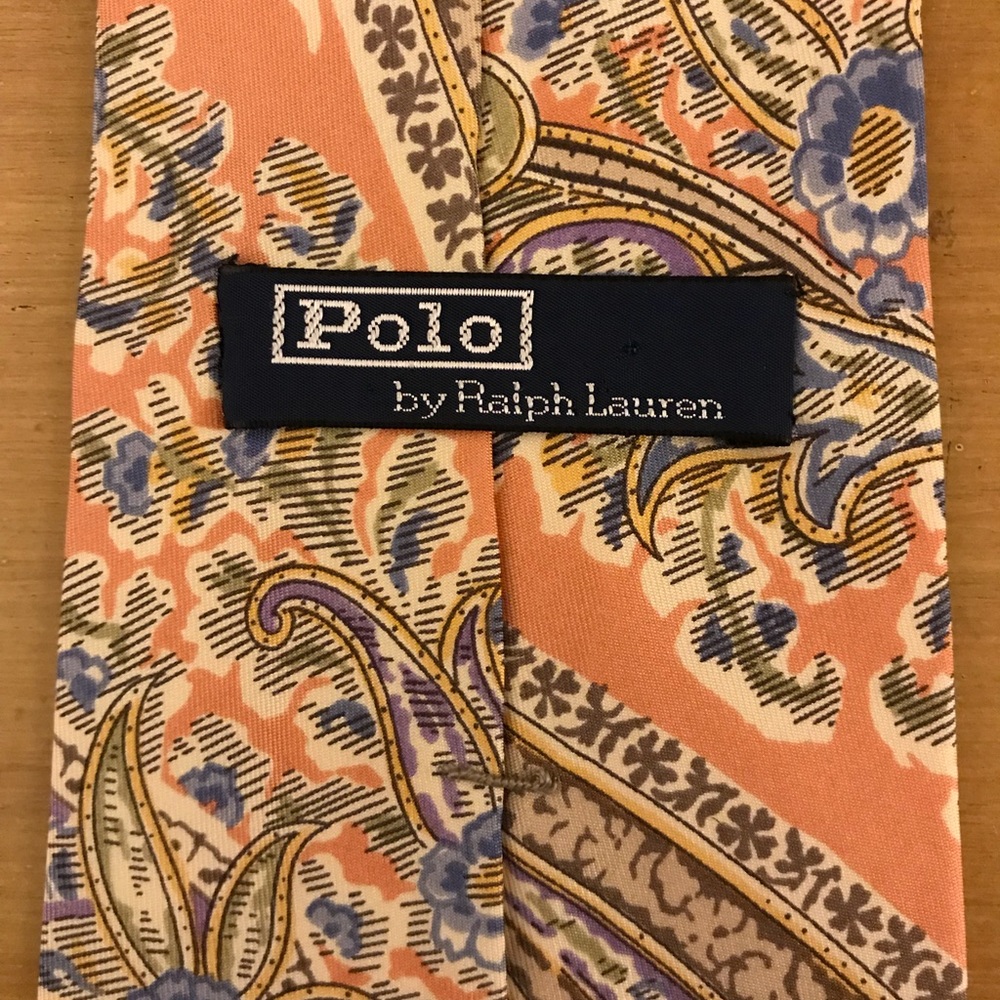 Polo by Ralph Lauren Paisley Print 100% Silk Tie